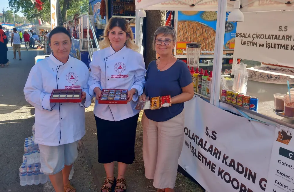 İPSALA EL YAPIMI ÇİKOLATA VE EL YAPIMI DERİ ÇANTALARI BÜYÜK RAĞBET GÖRÜYOR