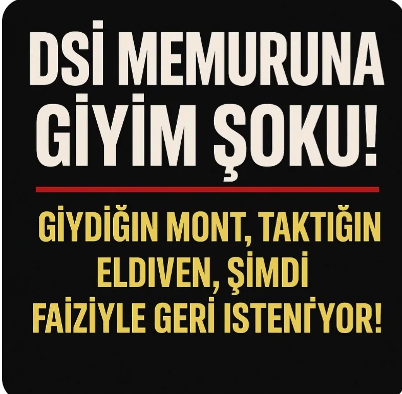 MEMUR GİYİM YARDIMLARI GERİ ALINIYOR: DSİ PERSONELİ İLK HEDEFTE!