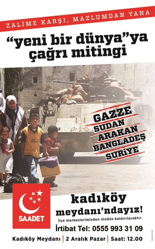 SAADET PARTİSİ MİTİNGE HAZIRLANIYOR!