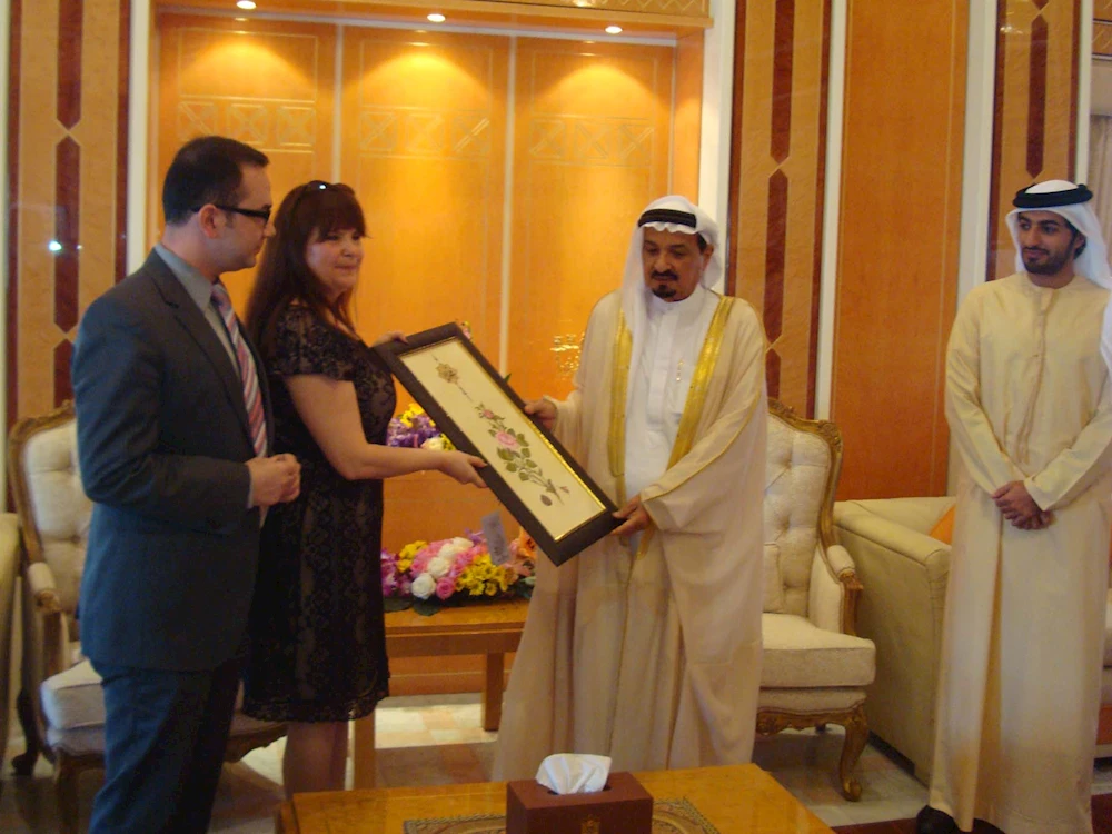 AJMAN KRALİYET SARAYINDA EDİRNE TANITILDI