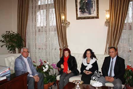 İMEF EDİRNE HEYETİ BAŞKAN SEDEFÇİYİ ZİYARET ETTİ