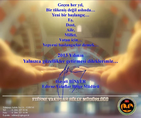 Vakıflar Bölge Müdürü yeni yıl kutlaması yaptı