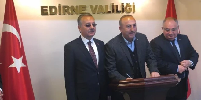 DIŞİŞLERİ BAKANI ÇAVUŞOĞLU EDİRNE’DE