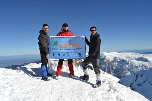 EDOSK RİLA DAĞLARINDA MUSALA ZİRVESİ TIRMANIŞINI GERÇEKLEŞTİRDİ