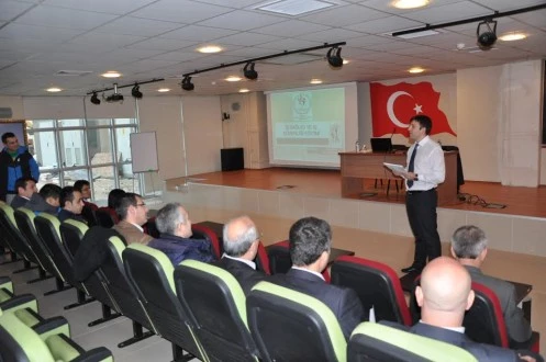 GENÇLİK HİZMETLERİ VE SPOR İL MÜDÜRLÜĞÜ PERSONELİNE İŞ GÜVENLİĞİ VE İŞ SAĞLIĞI EĞİTİMİ VERDİ.