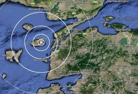 KORKUTAN DEPREMİM MERKEZ ÜSSÜ GÖKÇEADA