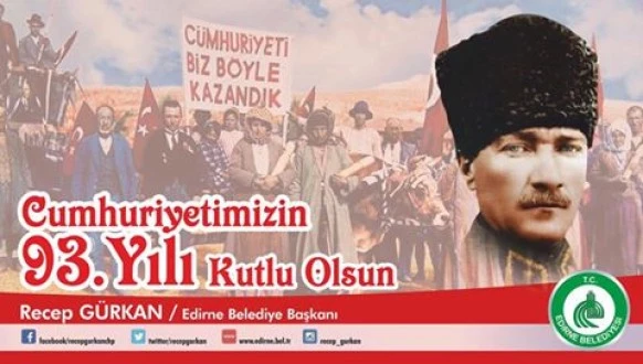 RECEP GÜRKAN, “ZAFERİMİZİN 93. YILI KUTLU OLSUN”